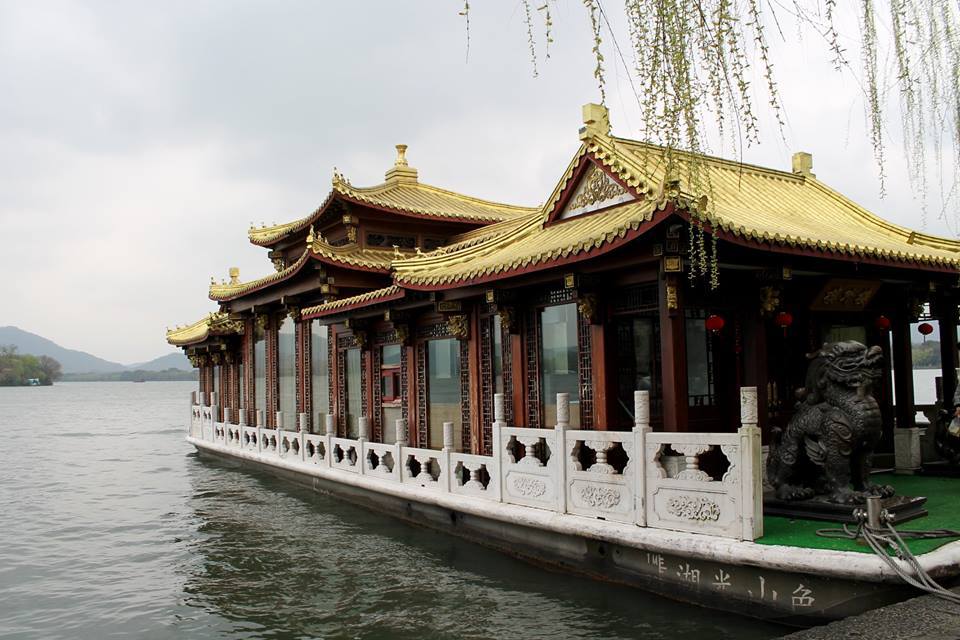 Chinese Buildings on Water