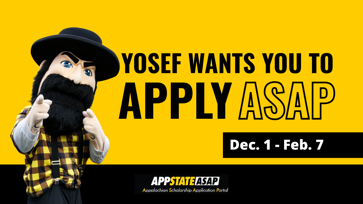 App State's scholarship portal is open through February 7 | Walker ...