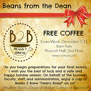 Beans from the Dean announcement