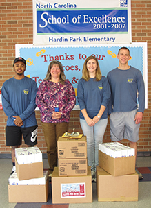 Walker Fellows at Food Pantry