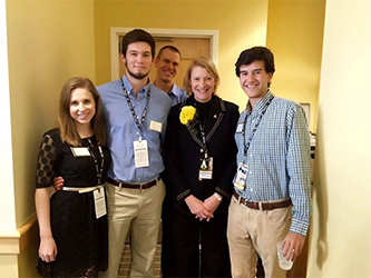 IBSA students with Chancellor Everts