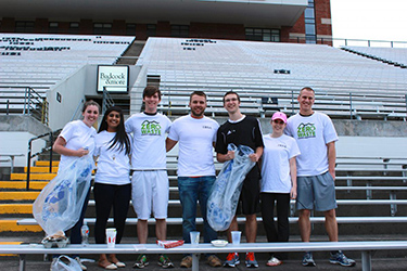 IBSA members cleaning up Kidd Brewer Stadium