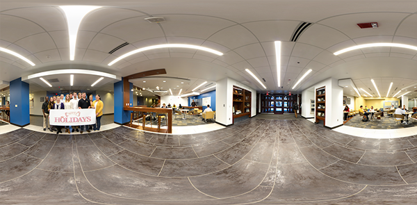 panorama of Boyles Lobby and Broyhill Commons