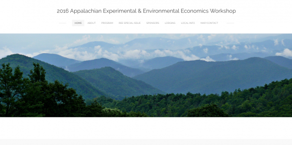 2016 Appalachian Experimental and Environmental Economics Workshop