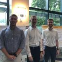 From left, students Lucas Stinson, Daniel Paprocki and Daniel Stout at the Appalachian Energy Summit