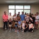 The family of Andy Thomas at the Leon Levine Hall Grand Opening. Photo submitted.