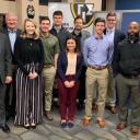 Pictured from left are Wesley Riley, Jeff Haney, Devon Goolsby, Morgan Mullis, Nathaniel Johnson, Kirsten Beaver, Bob Redden, Reid Cooper, Noah Cramer, Travis Washington and David Marlett (Not pictured are student Kimberly Aguirre and mentor Neil Annas)