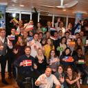 Olivia Chason (center, holding US flag) selected to participate in SAS Global Sales Academy