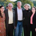 Pictured during an Oct. 5 reception for the Al Harris Fund for Excellence Endowment are, from left, Jackie Harris, Computer Information Systems Professor Emeritus Al Harris, Sequoia Holdings CEO T. Richard Stroupe, Appalachian State University Chancellor Sheri Everts, and Walker College of Business Dean Heather Norris.