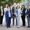 The winners of the Walker College of Business’ 2019 Sywassink Awards for Excellence. Pictured, from left to right, are Amy Odom ’03, Dr. Rachel Shinnar, Dr. Mary Stolberg ’14, Dr. Peter Groothuis, Dr. Pennie Bagley, Michelle Boisclair and Dr. Dana Clark.