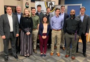Pictured from left are Wesley Riley, Jeff Haney, Devon Goolsby, Morgan Mullis, Nathaniel Johnson, Kirsten Beaver, Bob Redden, Reid Cooper, Noah Cramer, Travis Washington and David Marlett (Not pictured are student Kimberly Aguirre and mentor Neil Annas)