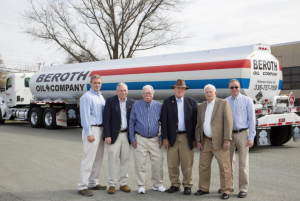 Beroth Oil family, from left, Vic Beroth, Vice President; Walter Beroth, President/CEO; George Beroth, Retired; Winfield Beroth, Retired; Vernice Beroth Jr., Retired; and Kevin Beroth, Vice President (Julie Knight)