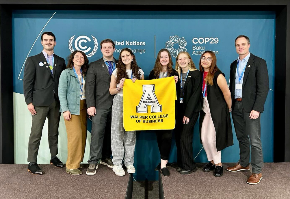 Students and faculty from App State in Baku for COP29