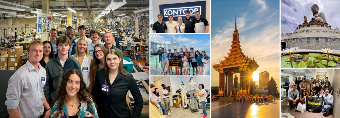 Holland Fellows with images of Hong Kong and Cambodia