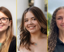 Photos submitted From left are Emily Charlip, Karlee Cook, and Anna Silva