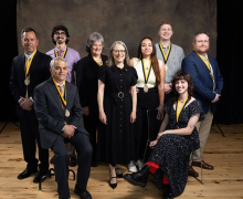 Ashley Vinson, associate director in App State Student Affairs, stands to be recognized during the university’s 2026 Awards of Distinction ceremony, held April 28 on the Boone campus. Vinson is a recipient of the 2026 Staff Excellence Award. 