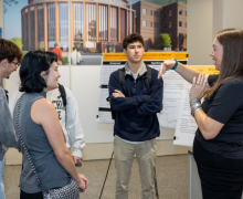 Photo of student researchers in the Walker College of Business at Appalachian State University