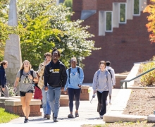 App State has earned high rankings for having graduates with low student loan debt — lower than that of their statewide and national peers, according to recent reports from The Institute for College Access and Success and U.S. News & World Report. Pictured are App State students on the university’s Boone campus. 