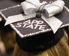 Photo of App State graduation cap