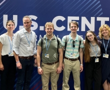 Six App State students recently returned from a trip led by Chief Sustainability Officer Lee Ball and Department of Economics Chair and Professor Dave McEvoy to attend COP27, the 27th annual United Nations Climate Change Conference.