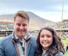 Johnathan Smith '18 and Abby Young '18: From my first day at App, I fell in love with the college and with Boone.