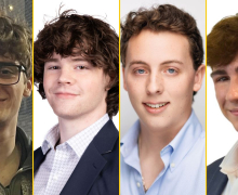 Pictured are top performers in the Walker College's October Excel Challenge: Ben Blau, Avery Clark, Brennan Fisher and Connor Perdue. Lauren Luca is not pictured