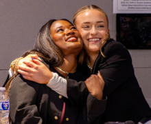 The Appalachian Hatcher and Ford embrace