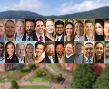 A collage of new faculty faces