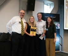 Meznar & Pipes present international awards at Global Good luncheon. 