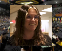 App State Bailey Tumas is among the students earning their degrees from Appalachian State University's Hickory campus — the second class to do so.