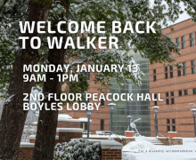 Welcome Back to Walker set for January 13