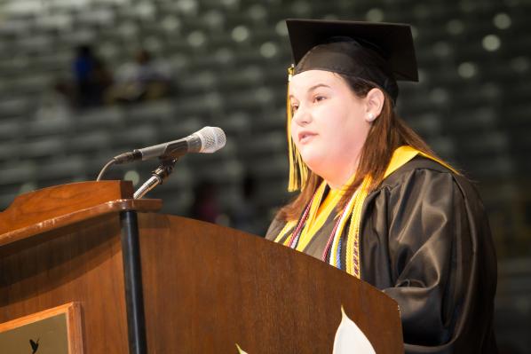 Approximately 400 business students graduated from Appalachian State University's Walker College of Business on Saturday, May 14