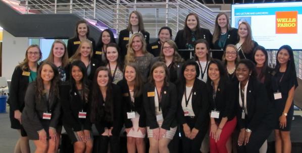 Female business students participate in two-day professional experience and celebration
