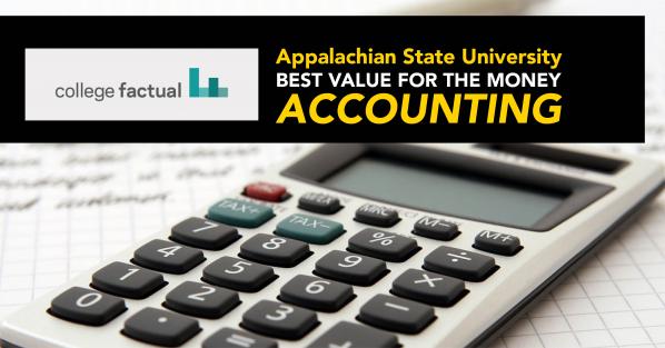 Appalachian’s undergraduate accounting program — “Best for the Money” in 2019 