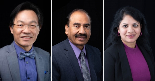 Drs. Charlie Chen, Dinesh Davè and Lakshmi Iyer