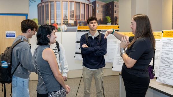 Photo of student researchers in the Walker College of Business at Appalachian State University