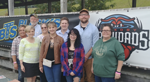 Catawba Valley Institute of Management Accountants and members of the Student Chapter of the IMA gathered together Aug. 25 for a night out at the L. P. Frans Stadium in Hickory