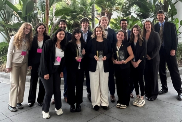 From left are: (Back Row) Audrey Sumner, Keiran Capuano, Mike Aquino, Avery Clark, Colin McElroy, Ricky Ruckart, Riley Jackson, and Mark Bolinger (Front Row) Kayleigh Torres, Kassandra Mendez Salinas, Madison Hudgins, Grace Houle, and Grace Lisi.