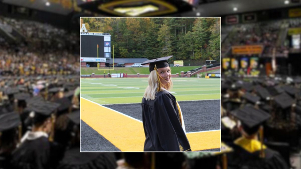 Sarah Lingle at Kidd Brewer Stadium on Appalachian State University's campu