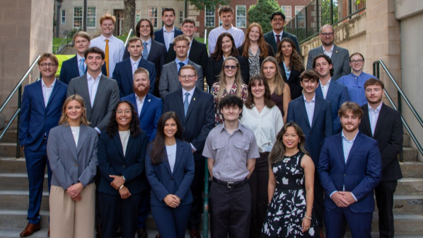 App State MBA students outdoors at App State