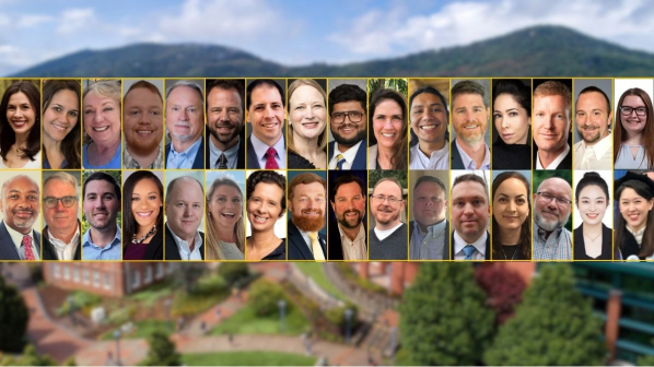 A collage of new faculty faces