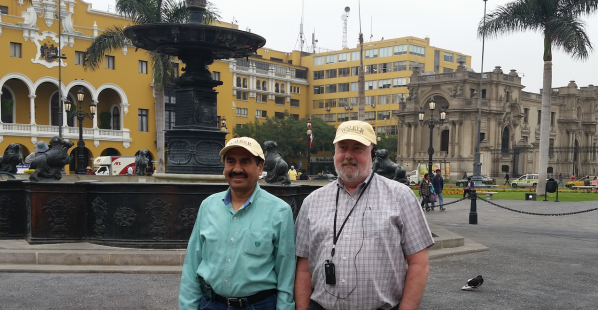 CISSCM Chair Dinesh Dave, left, and Marketing Chair Jim Stoddard attended the 34th Annual Pan-Pacific Business Conference May 29-31, 2017 in Lima, Peru.