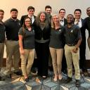 (AppState at 2019 IIANC InsurExpo:  L-R:  Greg Langdon, Alex Finney, Amber Guiliano, Sean James, Dr. Lori Medders, Tanner Rutherford, Anna Otto, Harrison Cameron, William Chisholm, Roberto Sibrian and Matthew Scott)