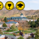 U.S. News & World Report, The Princeton Review, Forbes magazine, Money.com, The Wall Street Journal and Washington Monthly magazine have all named App State among the nation’s “best” and “top” schools for 2024–25, recognizing the university for its academics, innovation, value, benefits for student veterans and more. Pictured Oct. 15, trees begin to change into fall colors on App State’s Boone campus. 