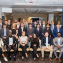 The fall 2024 student cohorts of App State’s Master of Business Administration (MBA) and Master of Science in applied data analytics (MSADA) programs, along with MBA and MSADA program faculty, are pictured in Peacock Hall, which houses the university’s nationally recognized Walker College of Business.