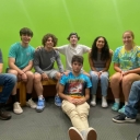 Members of the first Business For Good Residential Learning Center (RLC) are pictured in Peacock Hall’s Department of Management