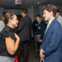 Employers and App State students network in Peacock Hall at Back to Business on November 6.