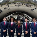 App State students, 2024-2025 Broyhill Fellows, in Chicago