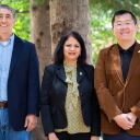 Pictured, from left to right, are App State’s Dr. Steven Leon, Dr. Lakshmi Iyer and Dr. Jason Xiong. 