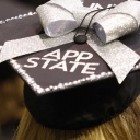 Photo of App State graduation cap